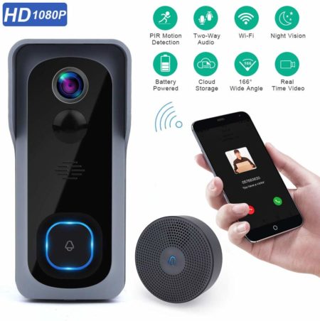 This is an image of Doorbell Camera Wi-Fi with Motion Detector