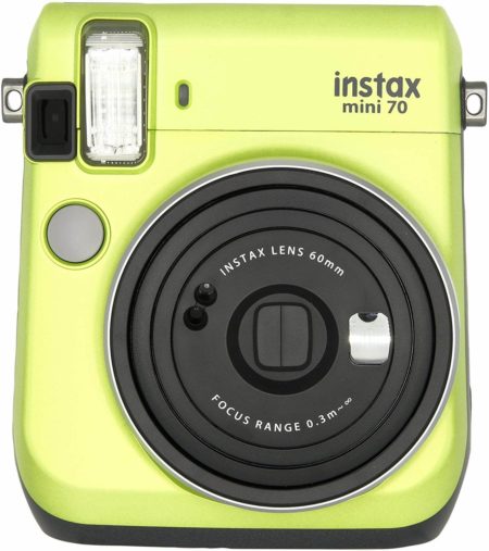 This is an image of Kiwi Green Fujifilm Instax Mini 70 - Instant Film Camera 