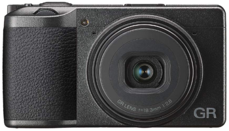 This is an image of Digtal compact camera in black color