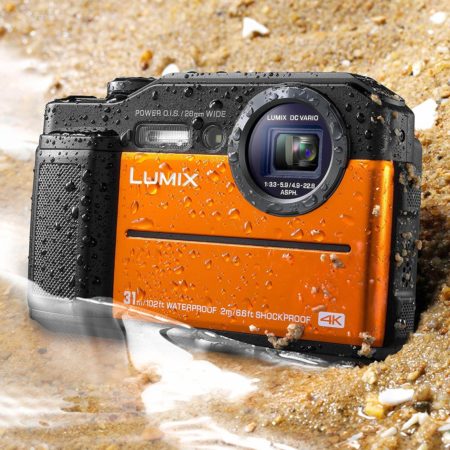 This is an image of Panasonic DC-TS7D Lumix TS7 Waterproof Tough Camera, 20.4 Megapixels, 4.6X Zoom Lens