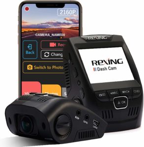This is an Of Black Rexing-V1-4K-Dash Cam