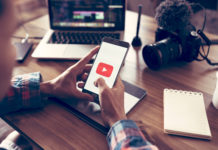 Best Camera for YouTube in 2023 Creative or producer planning about his upload video to youtube and Editing vlog of his on laptop and camera for create viral clip.