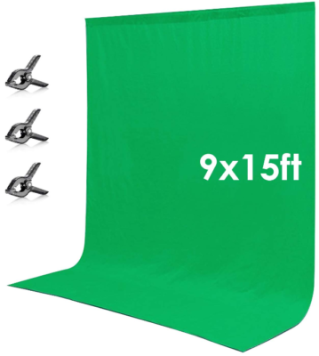 This is an image of green screen backdrop for studio photography