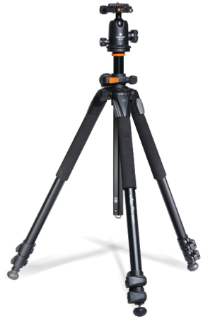 This is an image of kaluminum tripod for camera by Vanguard 