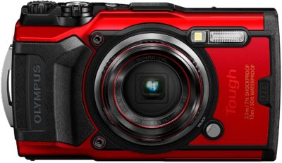 This is an image of Olympus Tough TG-6 Waterproof Camera, Red