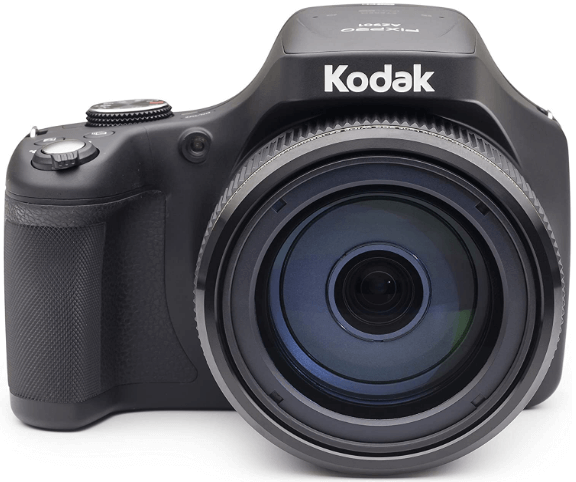 This is an image of a black Kodak PIXPRO AZ90 Digital Camera with 90X Optical Zoom, 3