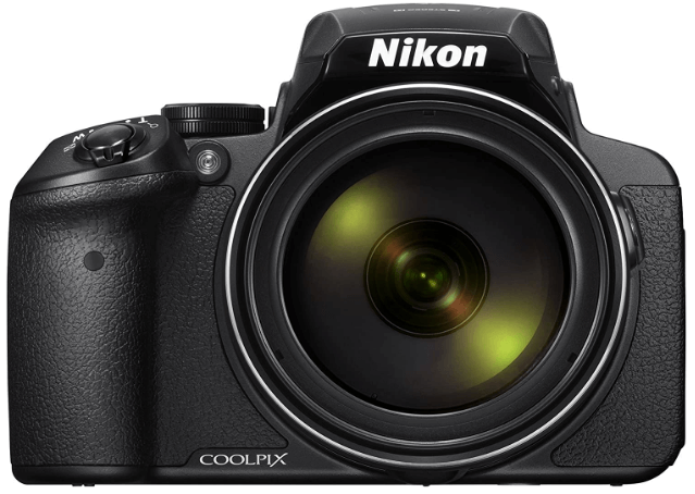 This is an image of a black Nikon COOLPIX P900 Digital Camera with 16MP CMOS sensor and 83x optical zoom