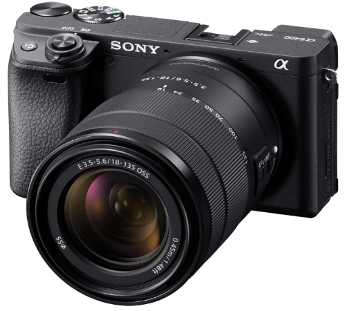 Sony Alpha a6400 Mirrorless Camera: Compact APS-C Interchangeable Lens Digital Camera with Real-Time Eye Auto Focus, 4K Video, Flip Screen & 18-135mm Lens - E Mount Compatible Cameras - ILCE-6400M/B