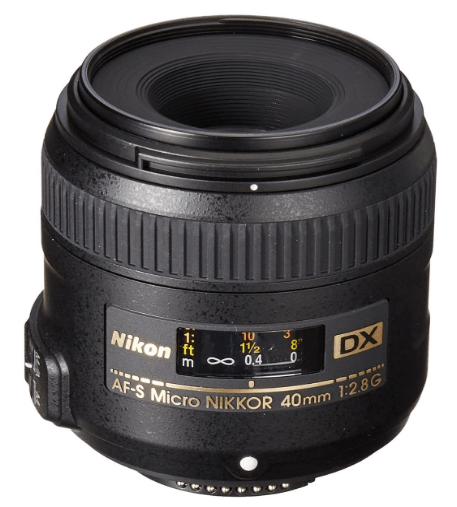 Nikon AF-S DX Micro-NIKKOR 40mm f/2.8G Close-up Lens for Nikon DSLR Cameras