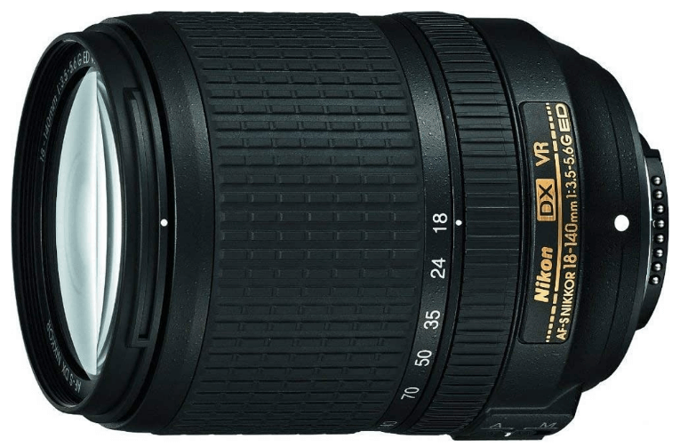 Nikon AF-S DX NIKKOR 18-140mm f/3.5-5.6G ED Vibration Reduction Zoom Lens with Auto Focus for Nikon DSLR Cameras (Renewed)