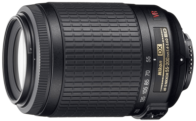 Nikon 55-200mm f/4-5.6G ED IF AF-S DX VR [Vibration Reduction] Nikkor Zoom Lens Bulk packaging (White box, New)
