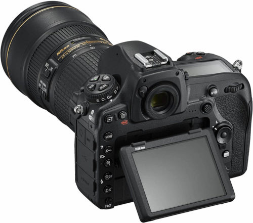 back view of the Nikon D850 camera