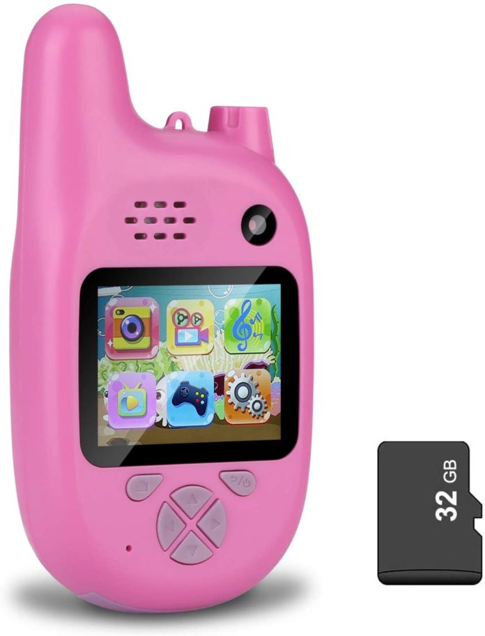 Kids Camera with Walkie Talkies, pink