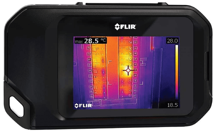 This is an image of a black FLIR C3 Thermal Imaging Camera 