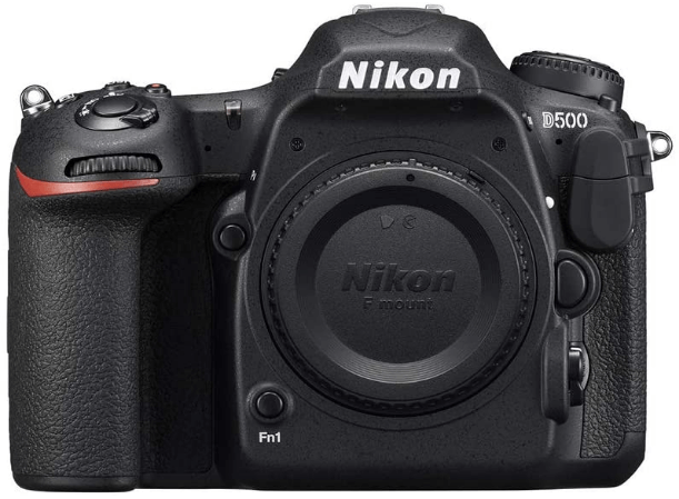 This is an image of a black Nikon D500 Digital camera