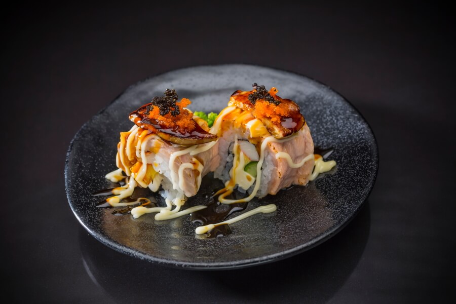 Wagyu roll with foie-gras topping